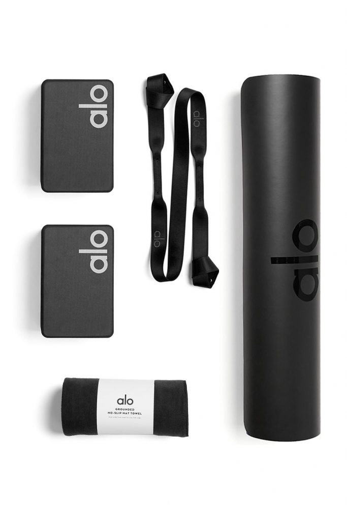 Alo Yoga Essential Home Studio Set In Black