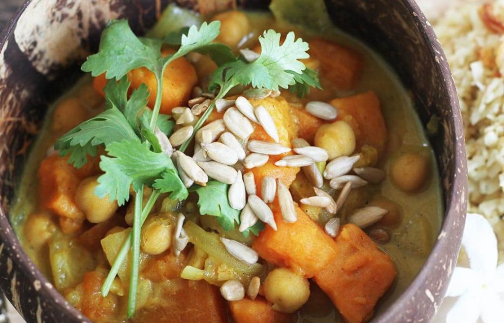 Vegan sweet potato curry