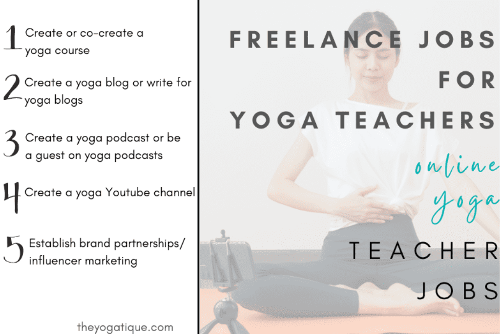 freelance jobs for yoga teachers infographic