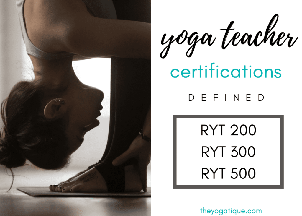 A Quick Guide To Yoga Alliance Certifications RYT 200, RYT 300