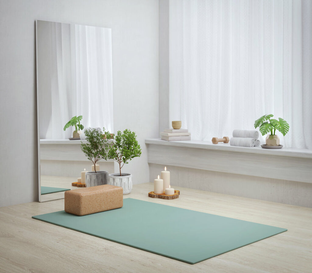 4 Steps To Create A Perfect Home Yoga Room + Guide To Plants & Props