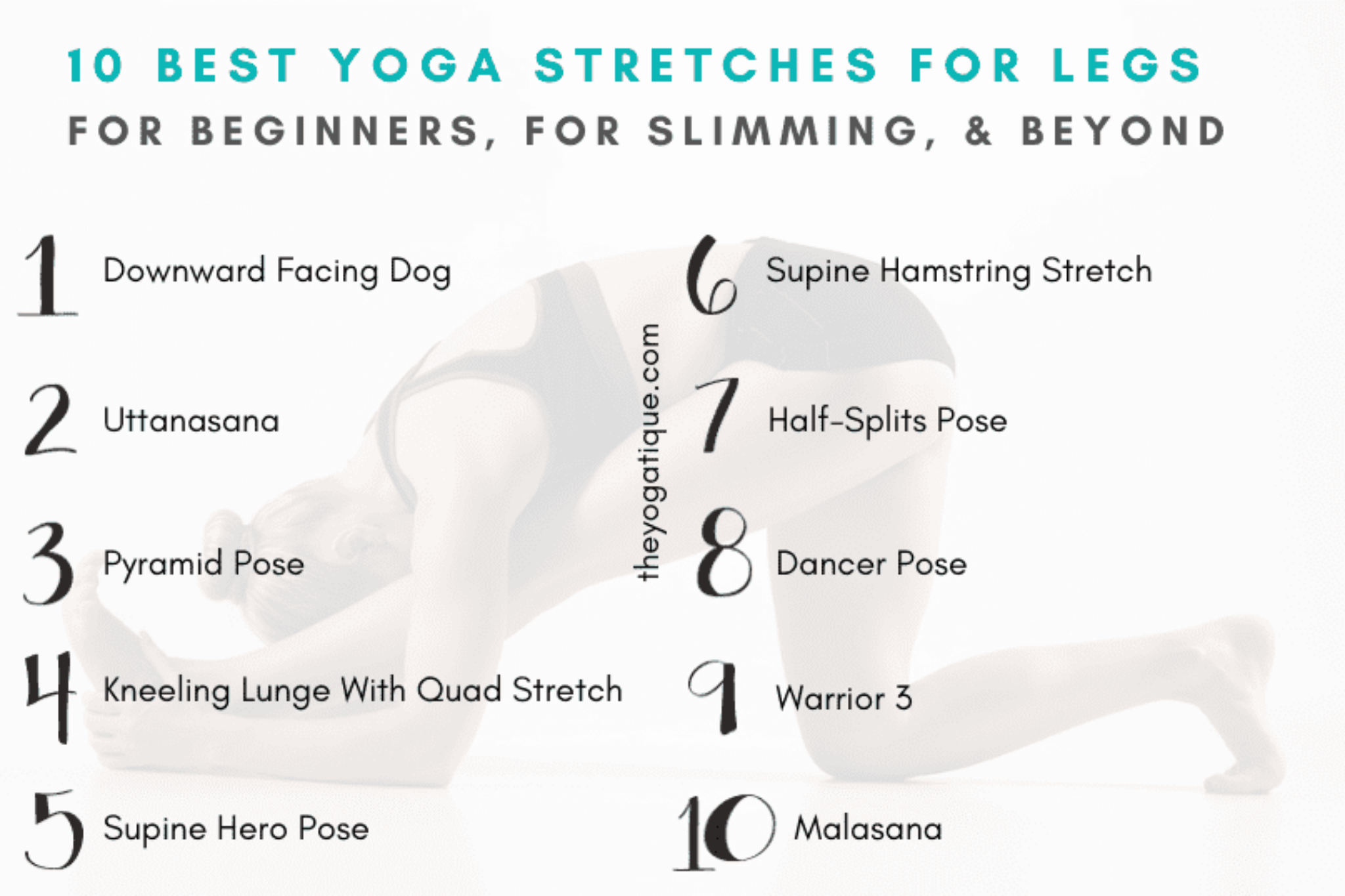 10 Yoga Stretches For Legs You Need To Be Doing For Strong & Lean Legs