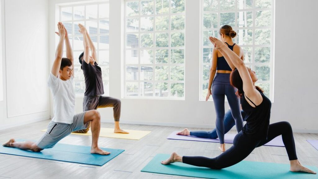 Yogis practicing Hot Power Yoga.