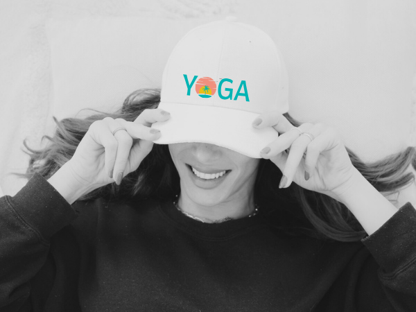 ladies yoga hat