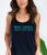 Women’s Yoga Tank Top – Hot Yoga Cold Bevvies (Racerback Tank For Yoga Lover)