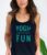 Women’s Yoga Tank Top – Yogis Just Wanna Have Fun (Racerback Tank For Yoga Lover)