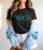Women’s Yoga T-Shirt – Washington State Yogi Graphic (Black)
